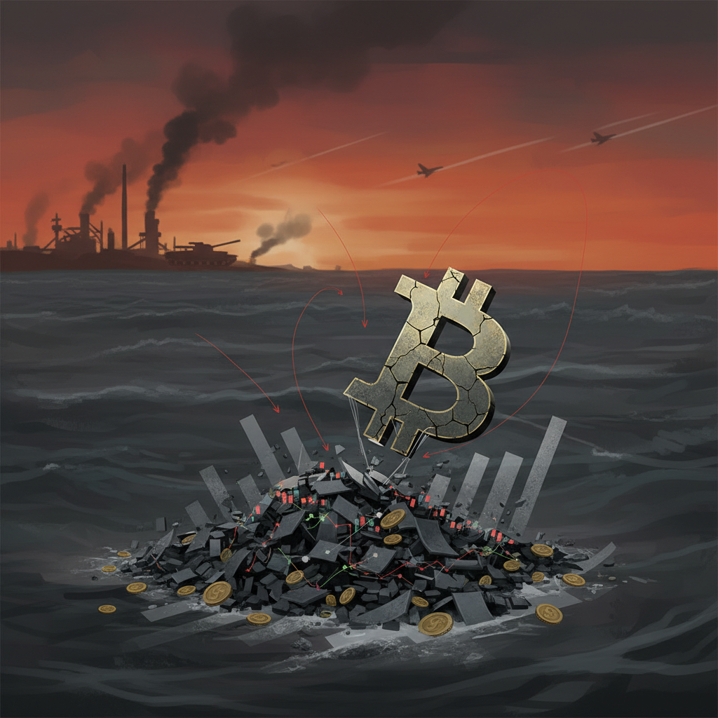 比特币弱势加深：战争推动车主减少风险，BTC与股票资金大量流出