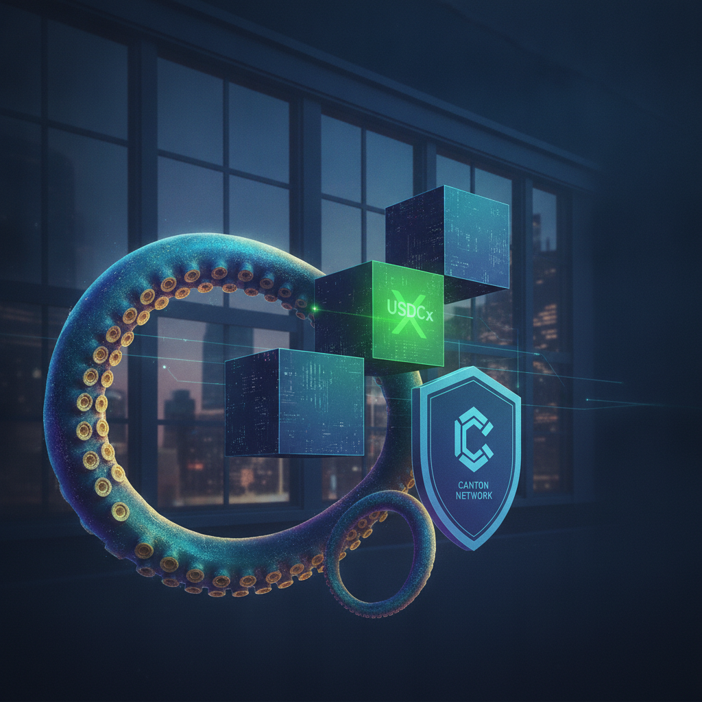 Kraken 支持 USDCx 在 Canton Network 的存取款，推動隐私保护机构区块链支付